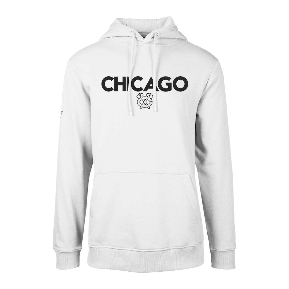 Chicago Blackhawks Levelwear Podium City Capsule Pullover Hoodie - White Hoodies