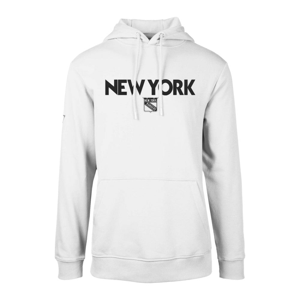 New York Rangers Levelwear Podium City Capsule Pullover Hoodie - White Hoodies