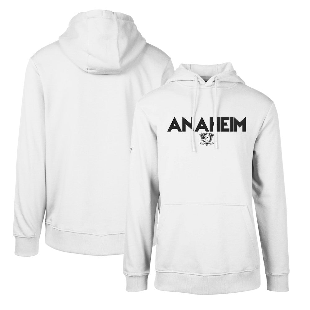 Anaheim Ducks Levelwear Podium City Capsule Pullover Hoodie - White Hoodies
