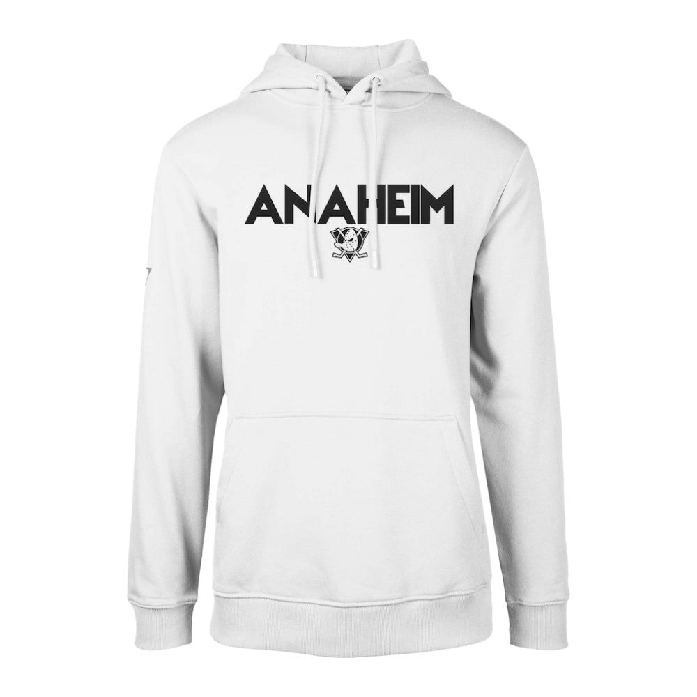 Anaheim Ducks Levelwear Podium City Capsule Pullover Hoodie - White Hoodies