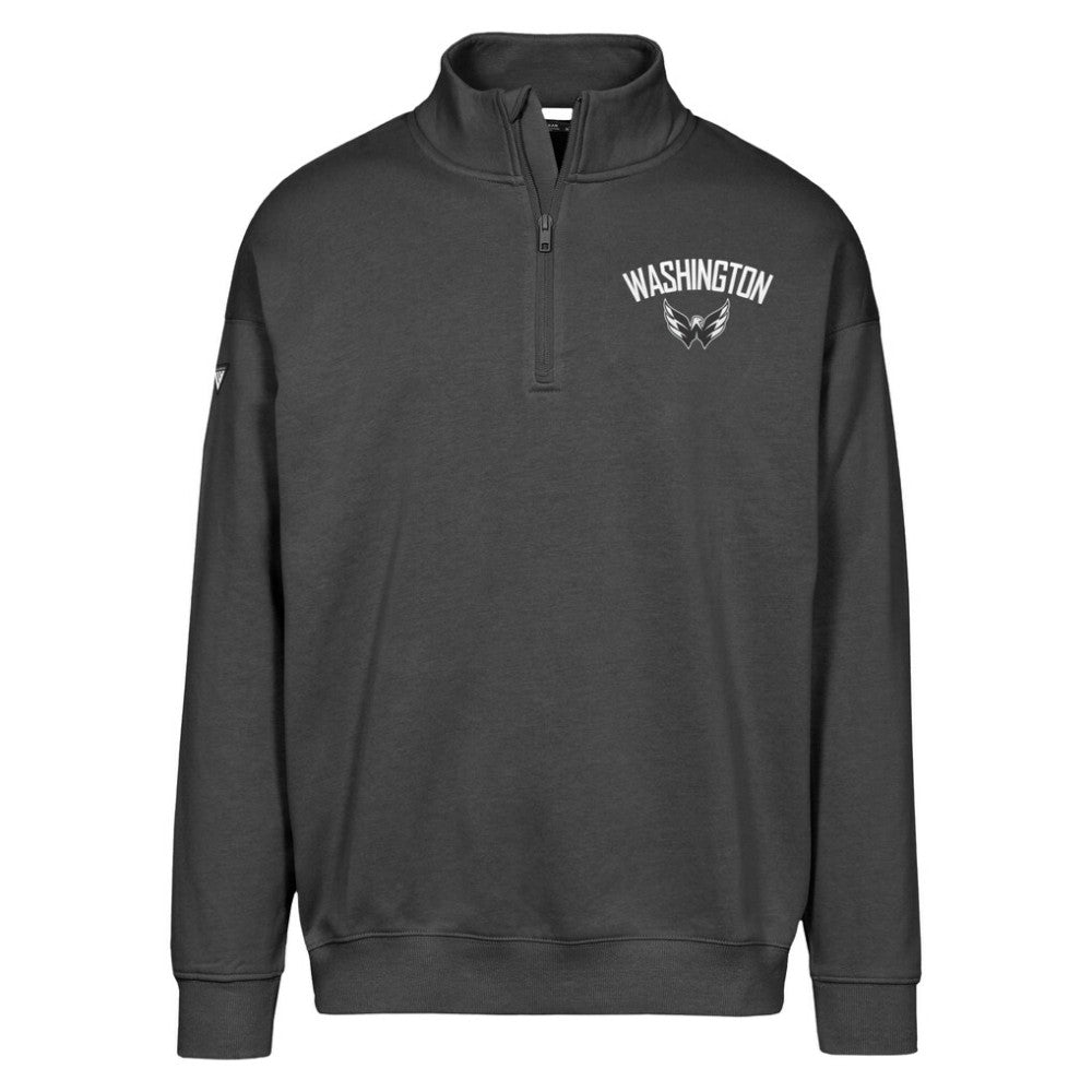 Washington Capitals Levelwear Murray City Capsule Quarter-Zip Sweatshirt - Black Sweatshirts