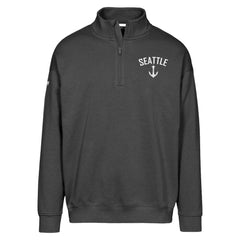 Seattle Kraken Levelwear Murray City Capsule Quarter-Zip Sweatshirt - Black Sweatshirts