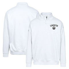 Edmonton Oilers Levelwear Murray City Capsule Quarter-Zip Sweatshirt - White Sweatshirts
