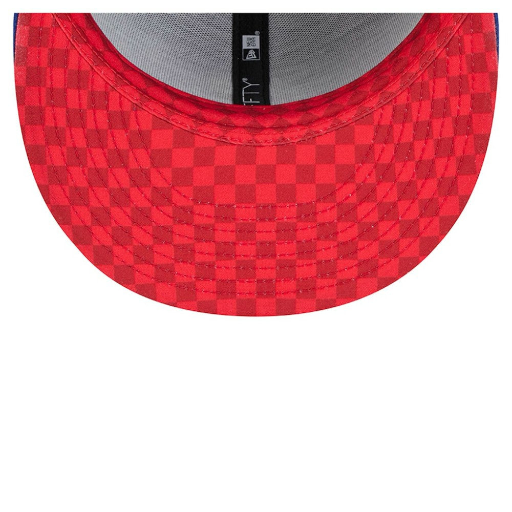 Chicago Cubs Checkered Undervisor 59FIFTY Fitted Hat Royal
