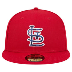 St. Louis Cardinals Checkered Undervisor 59FIFTY Fitted Hat Red