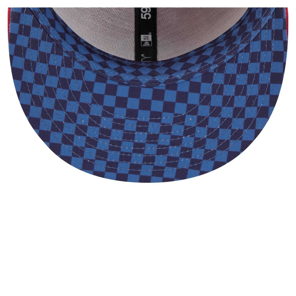 Philadelphia Phillies Checkered Undervisor 59FIFTY Fitted Hat Red
