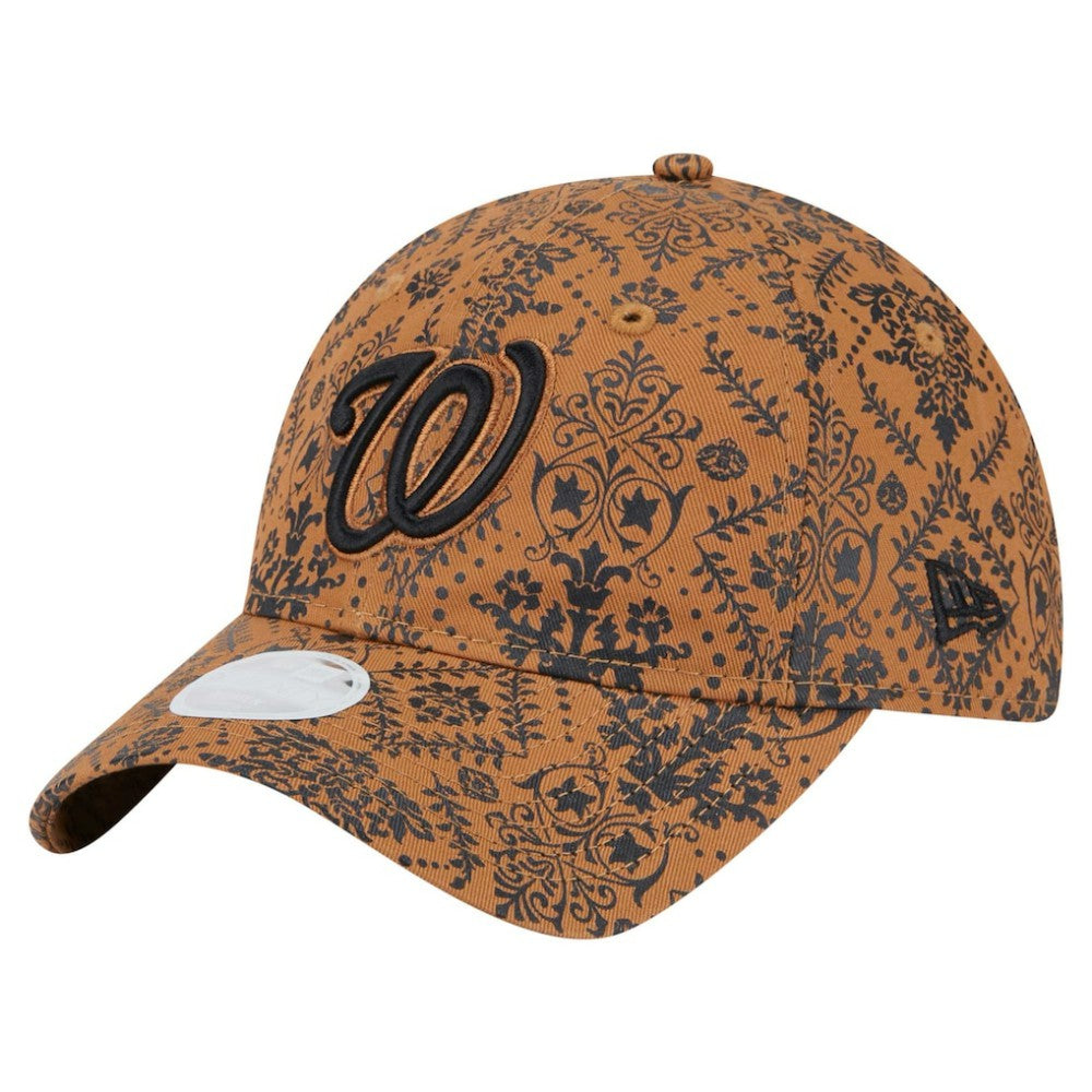 Washington Nationals Women's Vintage Deco 9TWENTY Adjustable Hat Brown