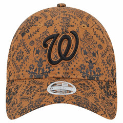 Washington Nationals Women's Vintage Deco 9TWENTY Adjustable Hat Brown