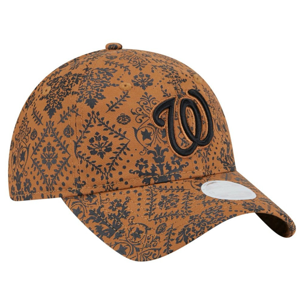 Washington Nationals Women's Vintage Deco 9TWENTY Adjustable Hat Brown