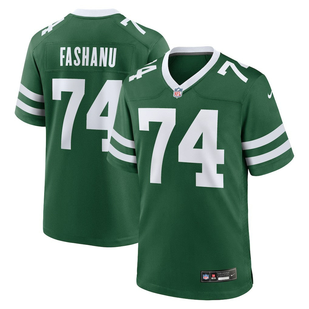Olu Fashanu New York Jets Player Game Jersey - Gotham Green discount
