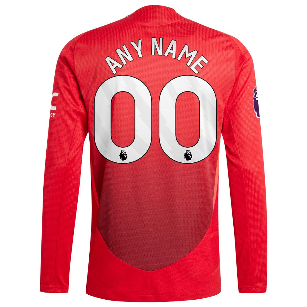 Manchester United 2024/25 Home Custom Long Sleeve Jersey - Red online