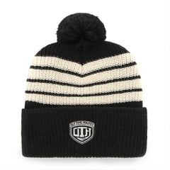 Boston Bruins '47 Old Time Hockey Barn Cuffed Knit Hat with Pom - Black Hats