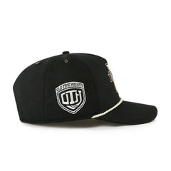Boston Bruins '47 Old Time Hockey Rafter Sure Shot Hitch Adjustable Hat - Black Hats