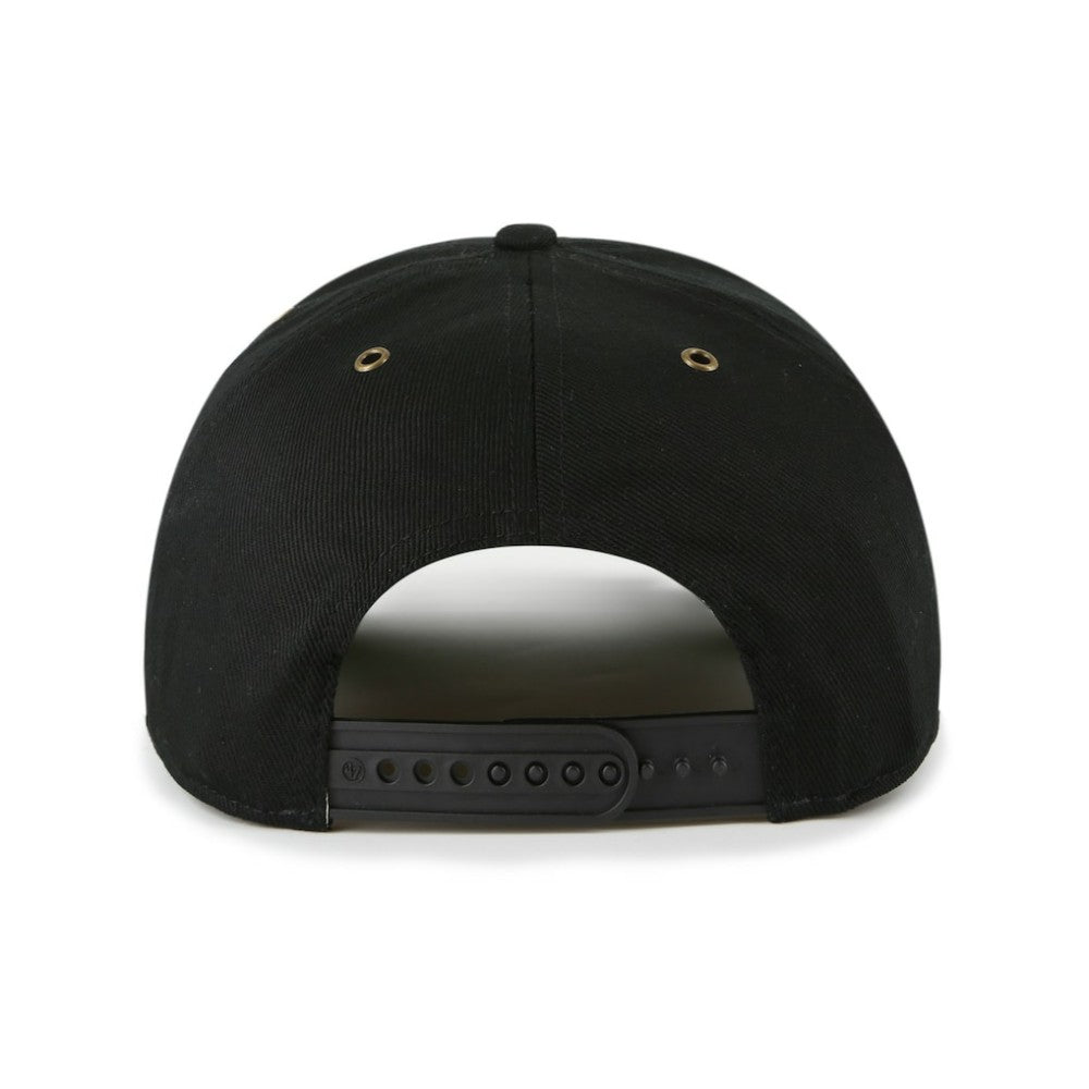 Boston Bruins '47 Old Time Hockey Rafter Sure Shot Hitch Adjustable Hat - Black Hats