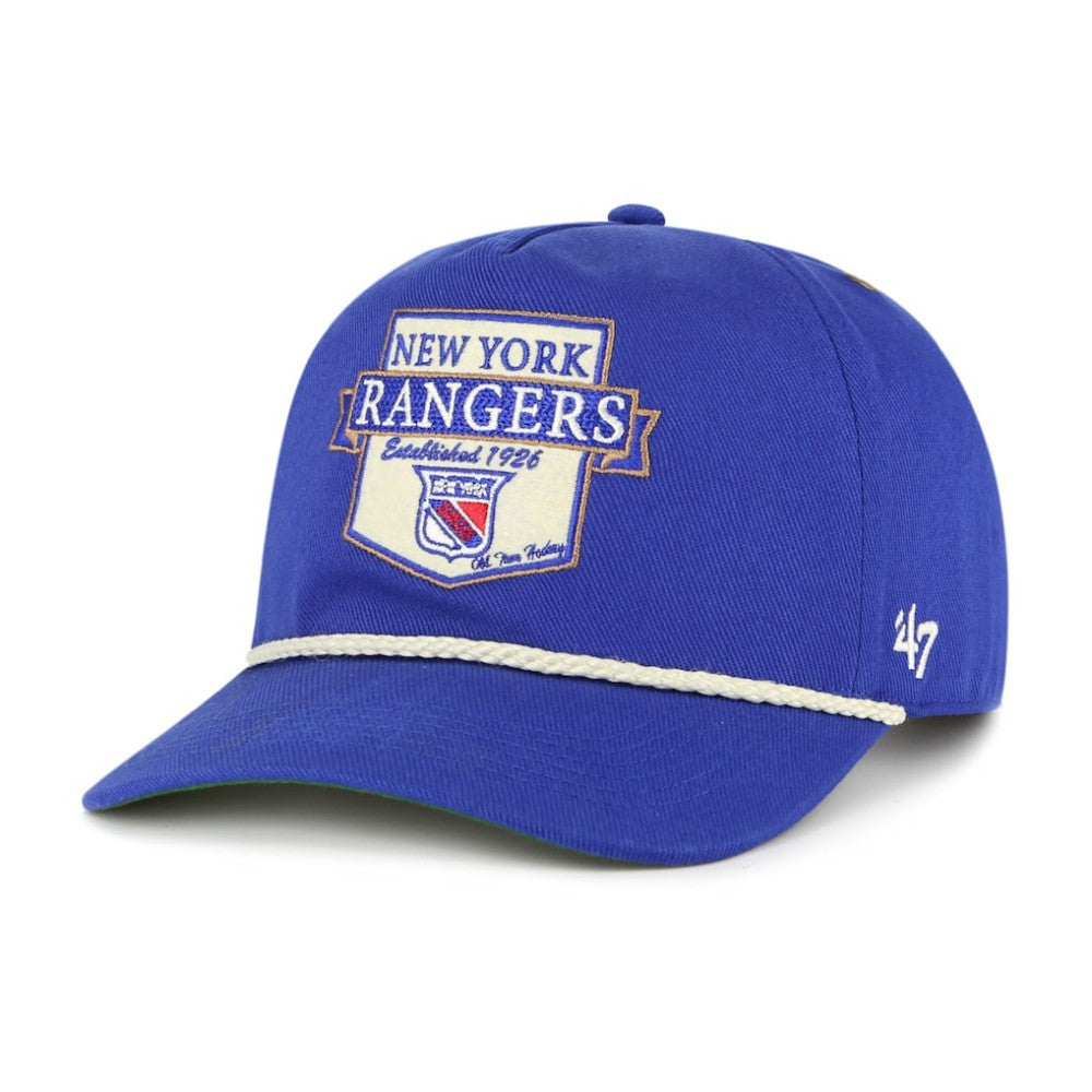 New York Rangers '47 Old Time Hockey Rafter Sure Shot Hitch Adjustable Hat - Blue Hats
