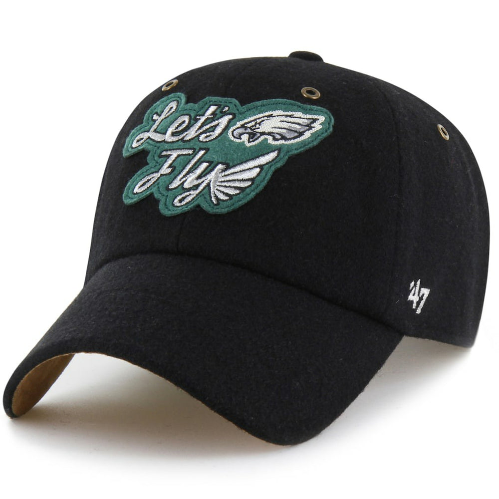 Philadelphia Eagles Stoney Clover Lane x '47 Unisex Field Goal Clean Up Adjustable Hat - Black cheap