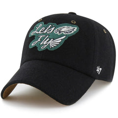 Philadelphia Eagles Stoney Clover Lane x '47 Unisex Field Goal Clean Up Adjustable Hat - Black cheap
