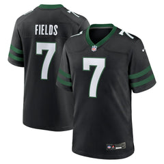Justin Fields New York Jets Game Jersey - Stealth Black discount