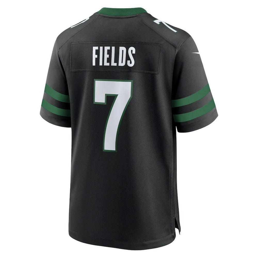 Justin Fields New York Jets Game Jersey - Stealth Black discount