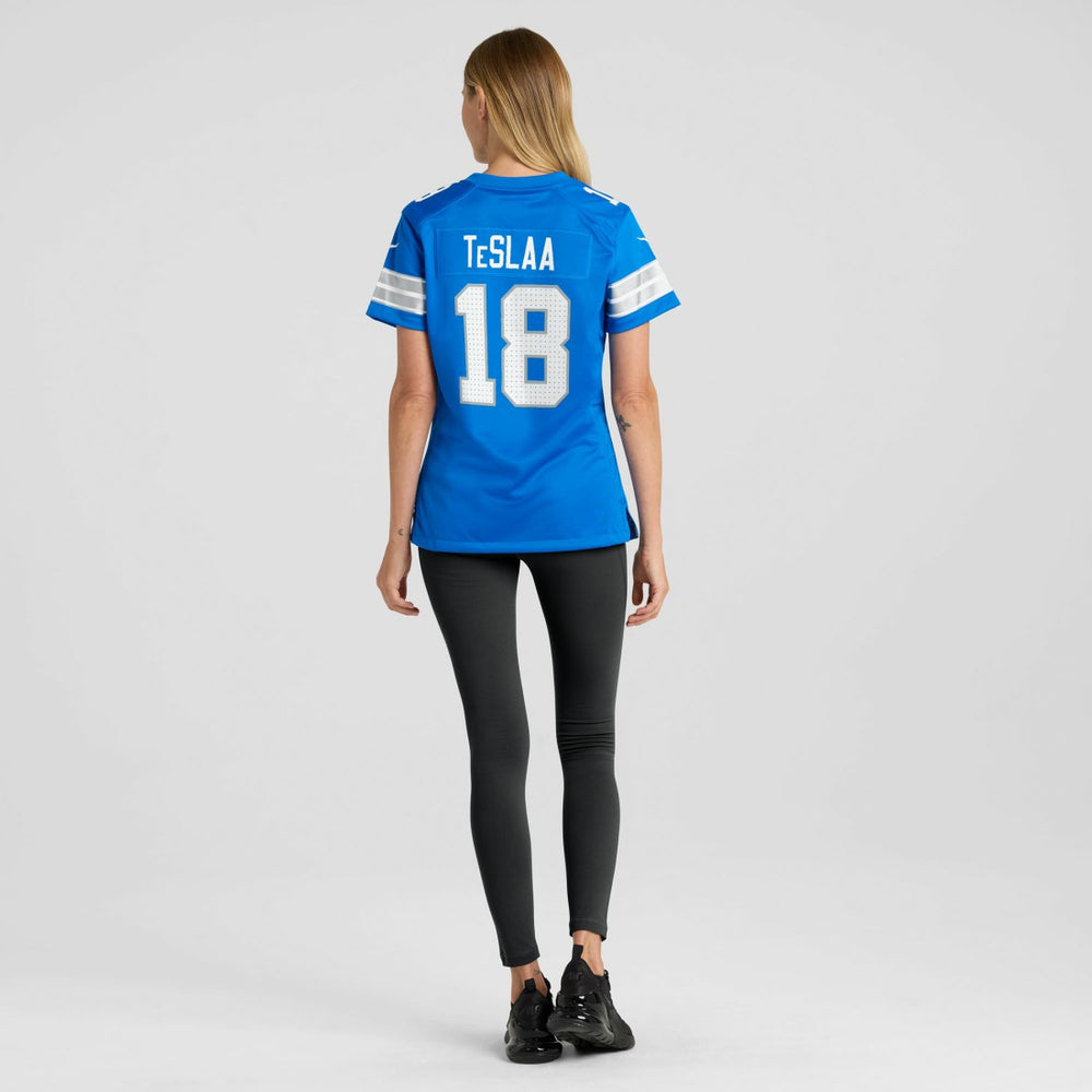 Isaac TeSlaa Detroit Lions Women's Game Player Jersey - Blue for sale