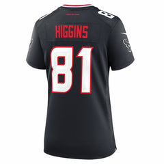 Jayden Higgins Houston Texans Women's Game Jersey - Navy online