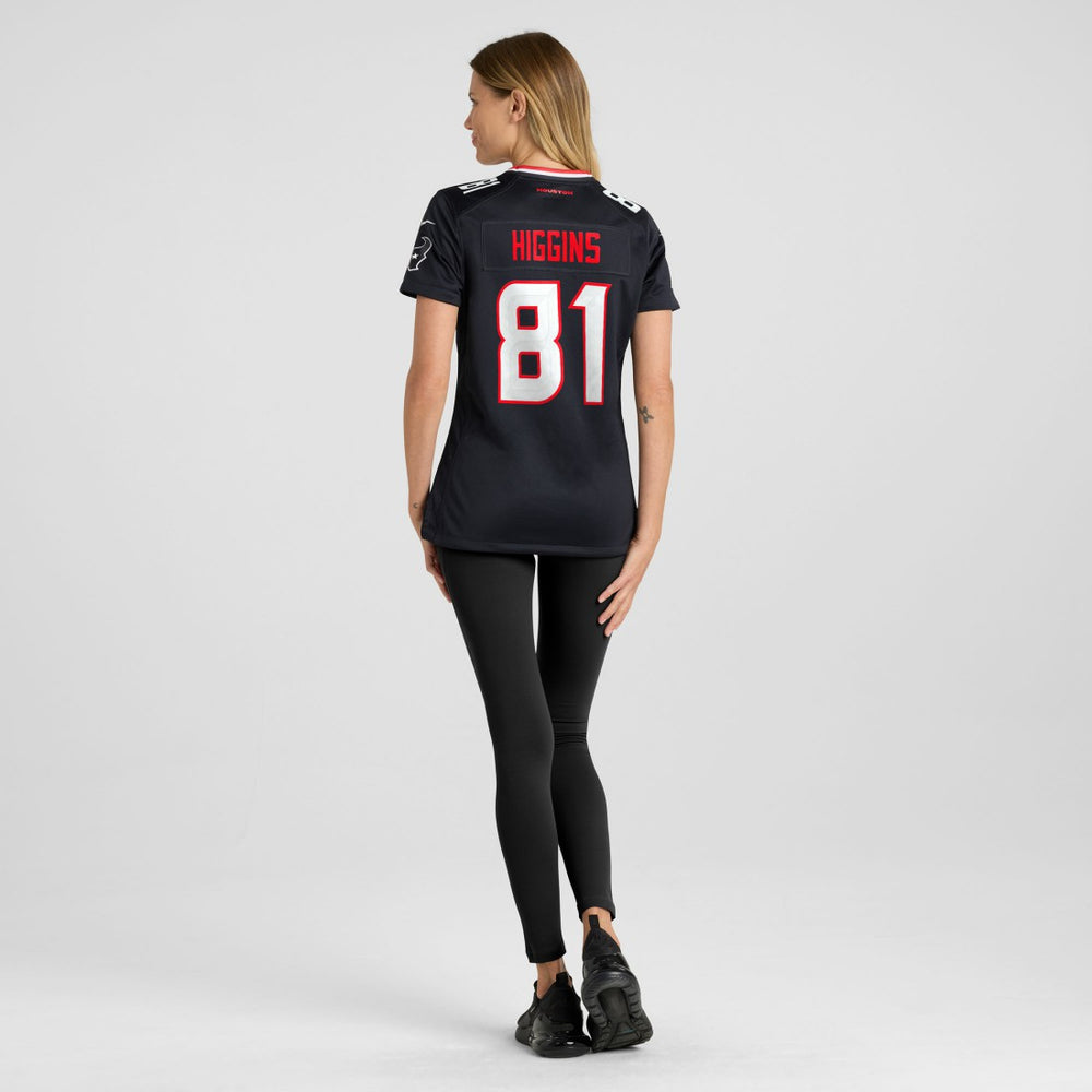 Jayden Higgins Houston Texans Women's Game Jersey - Navy online