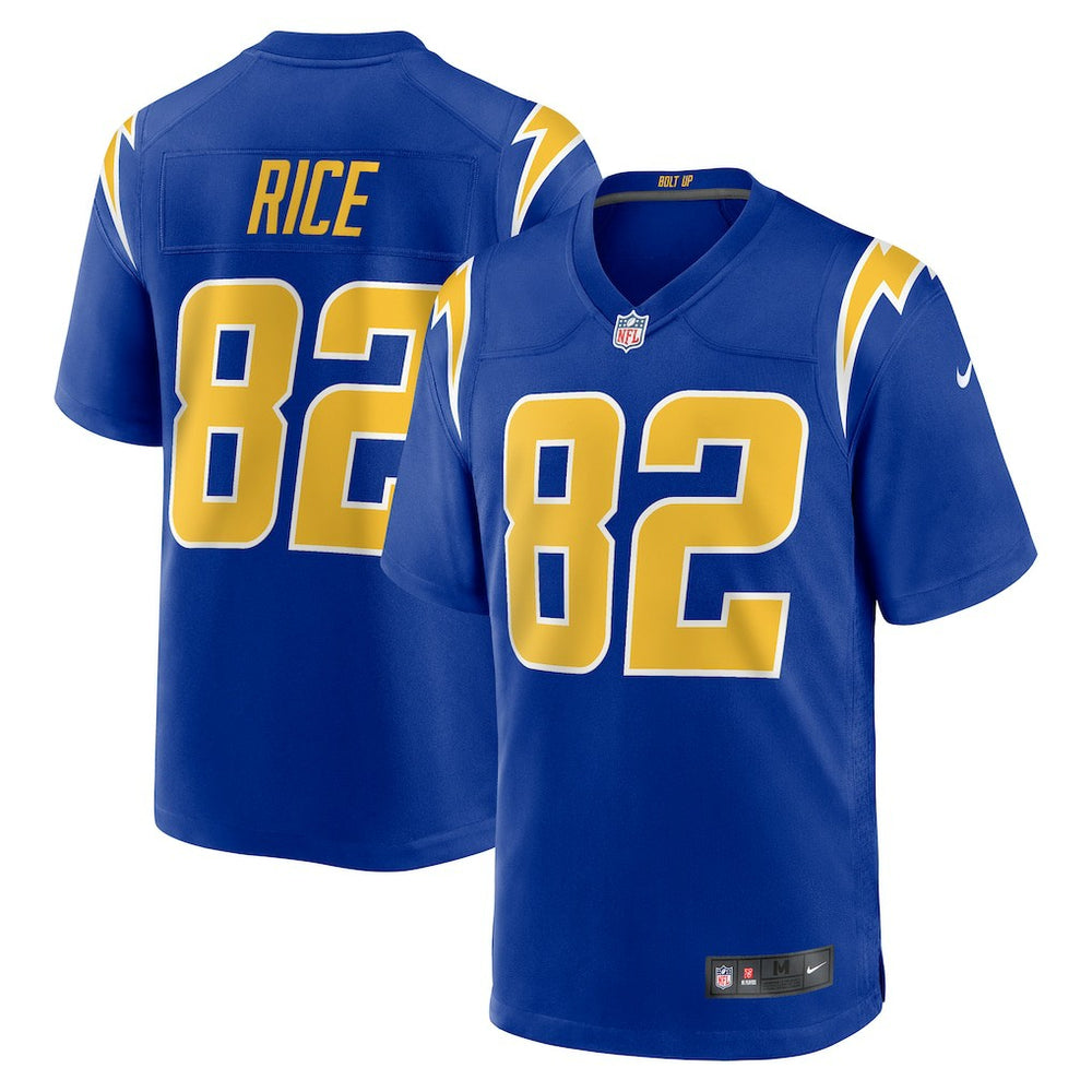 Brenden Rice Los Angeles Chargers 2nd Alternate Game Player Jersey - Royal sale