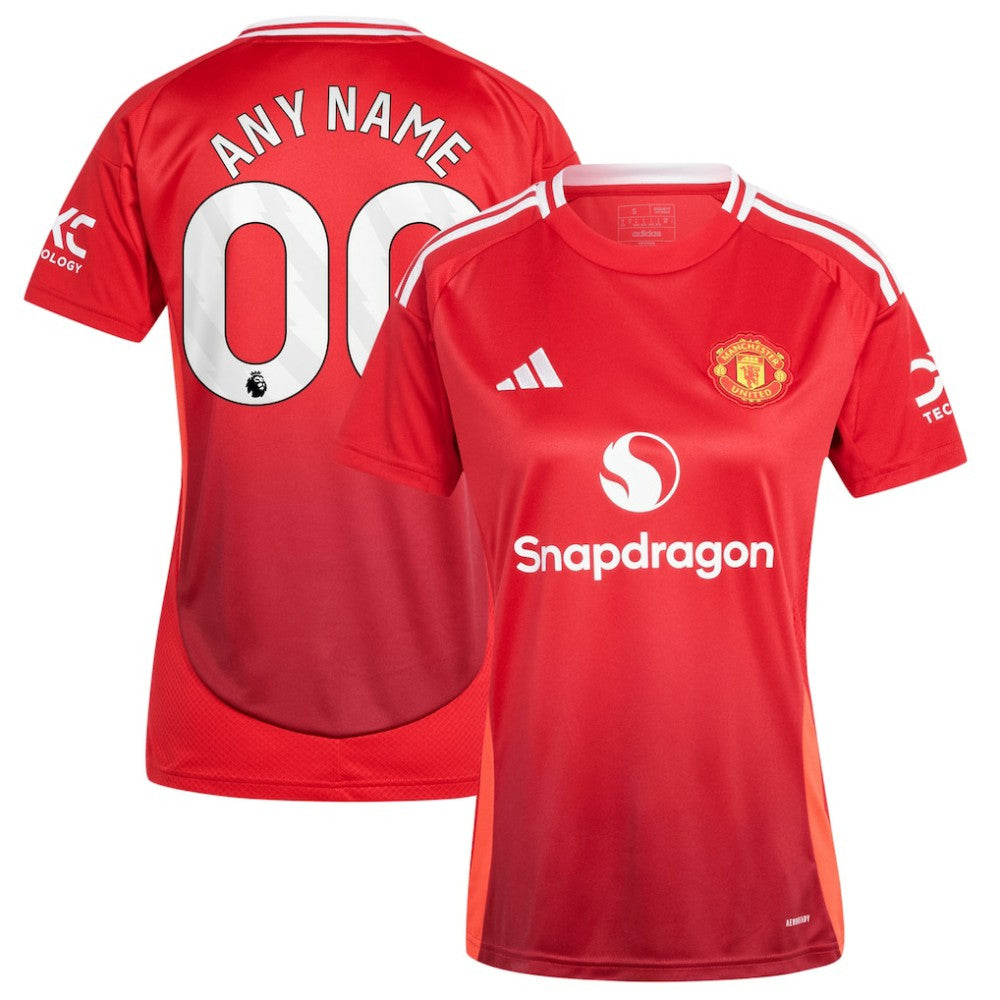 Manchester United Women's 2024/25 Home Replica Custom Jersey - Red cheap