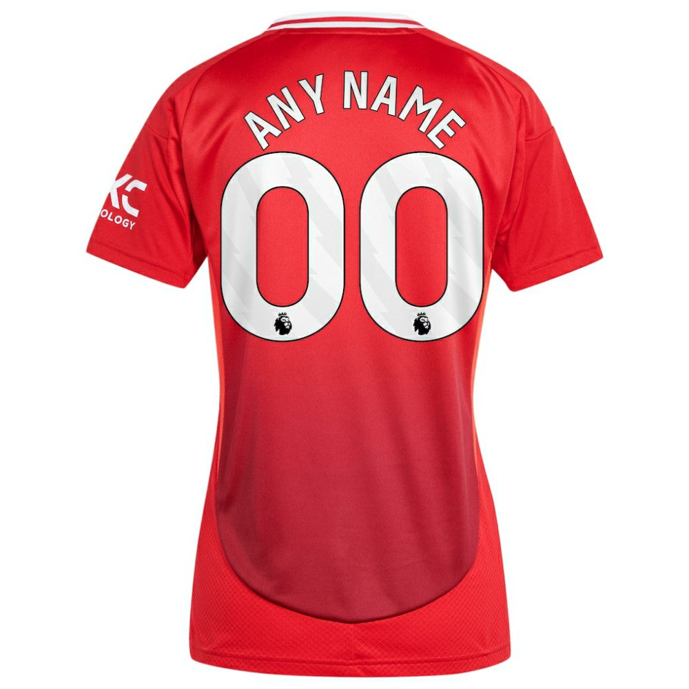Manchester United Women's 2024/25 Home Replica Custom Jersey - Red cheap