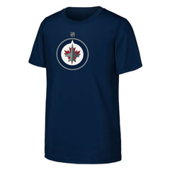 Winnipeg Jets Youth Primary Logo T-Shirt - Navy T-shirts