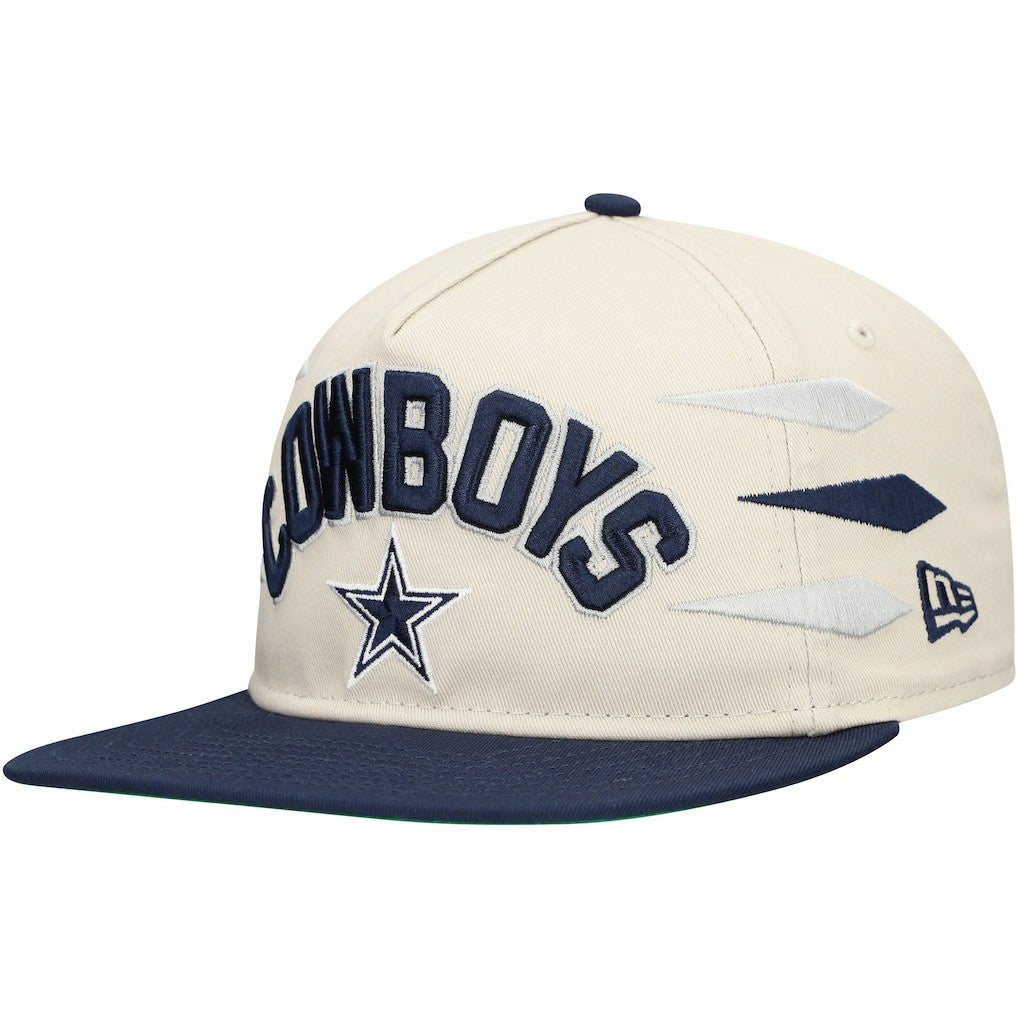 Dallas Cowboys New Era Athletic Golfer Adjustable Hat - Stone/Navy for sale