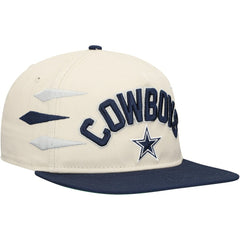 Dallas Cowboys New Era Athletic Golfer Adjustable Hat - Stone/Navy for sale