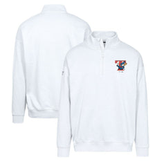 Toronto Blue Jays Levelwear Murray Core Logo Quarter-Zip Pullover Top White