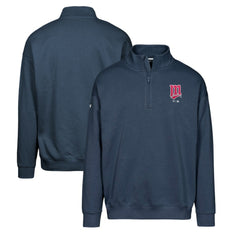 Minnesota Twins Levelwear Murray Core Logo Quarter-Zip Pullover Top Navy