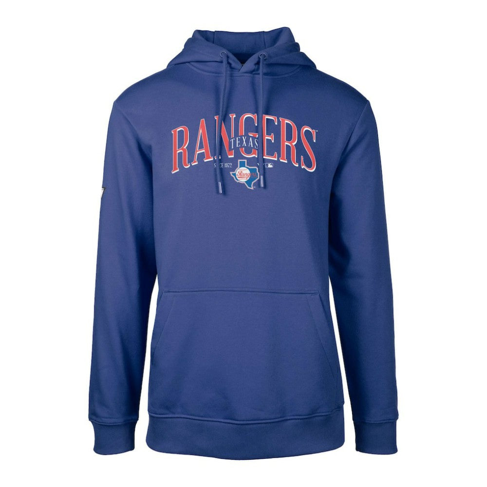 Texas Rangers Levelwear Cooperstown Collection Podium Retro Spellout Pullover Hoodie Royal