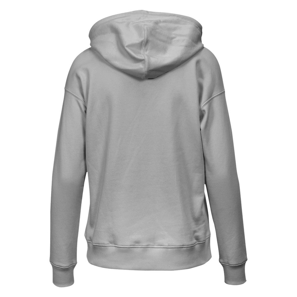 New York Yankees Levelwear Women's Adorn Cooperstown Collection Retro Spellout Pullover Hoodie Gray