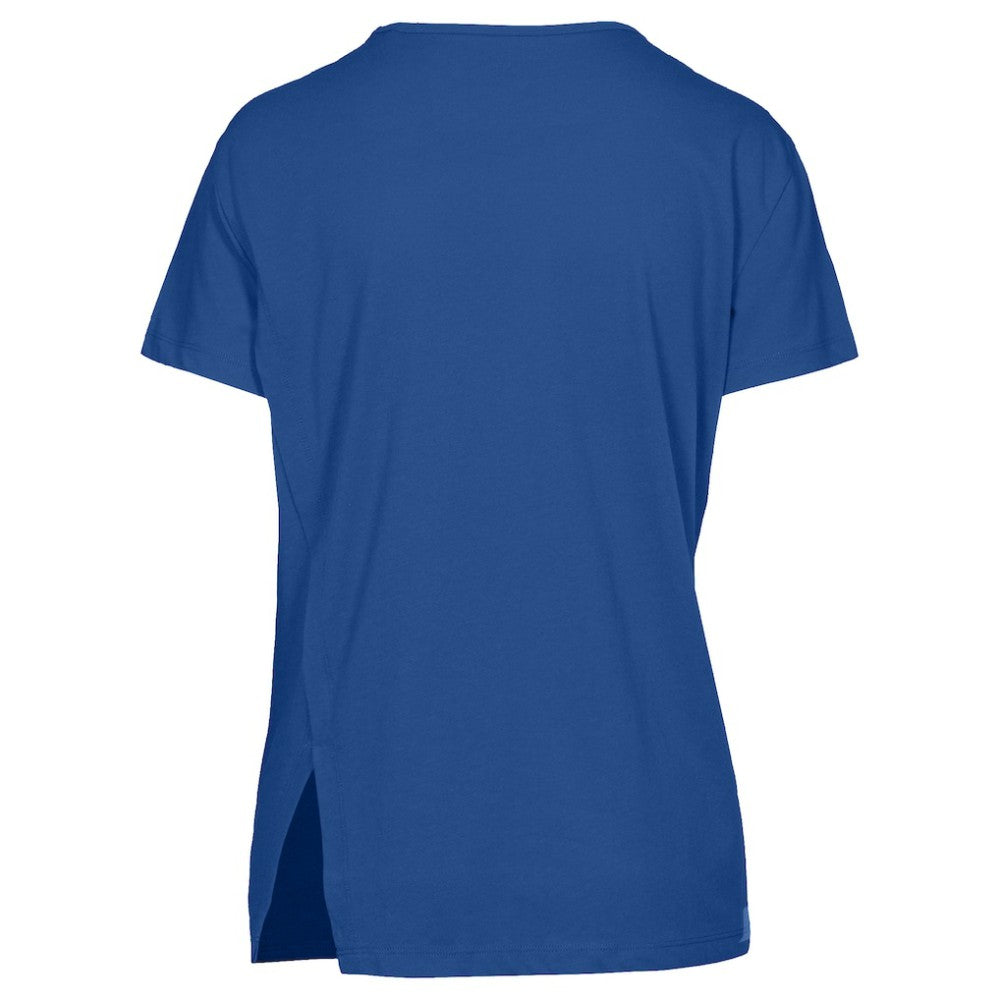 Texas Rangers Levelwear Women's Influx Cooperstown Core Logo T-Shirt Royal