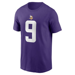 J.J. McCarthy Minnesota Vikings Name & Number T-Shirt - Purple discount