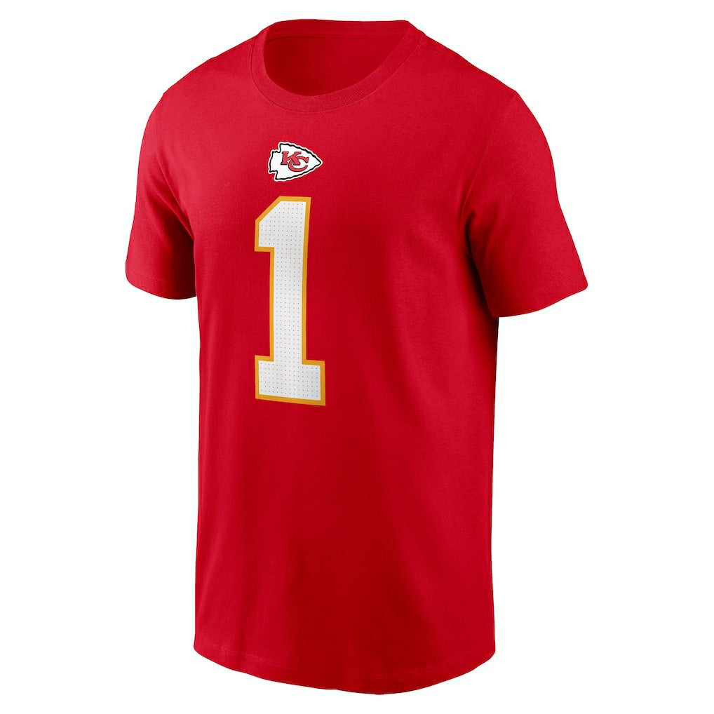 Xavier Worthy Kansas City Chiefs Name & Number T-Shirt - Red sale