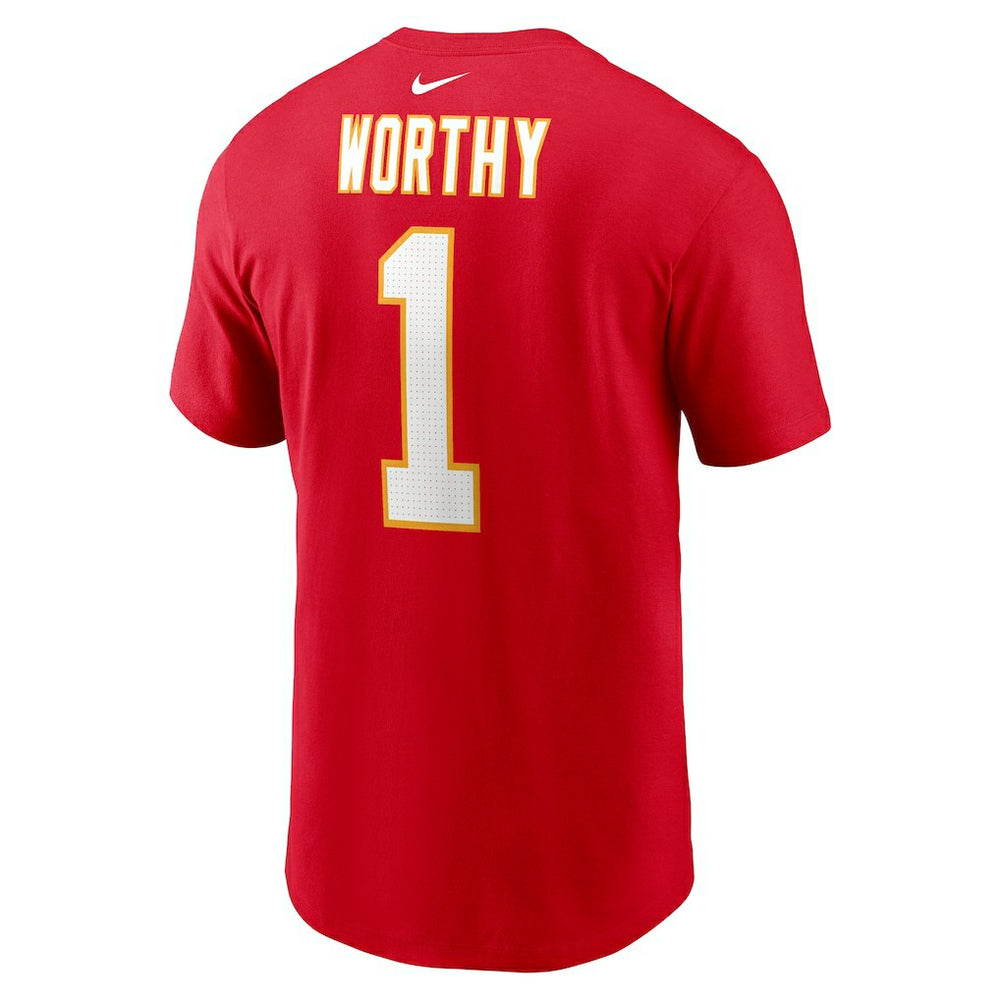 Xavier Worthy Kansas City Chiefs Name & Number T-Shirt - Red sale