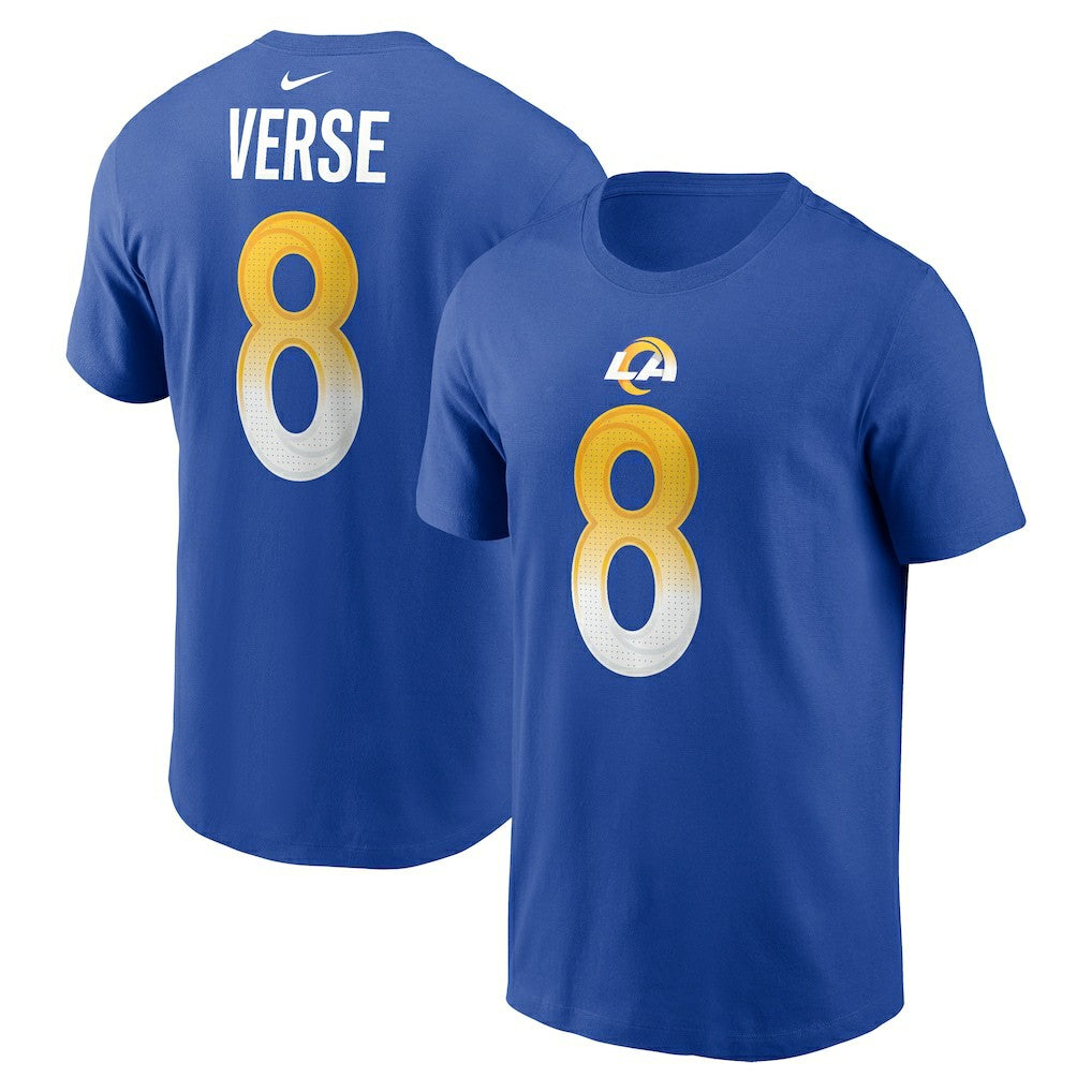 Jared Verse Los Angeles Rams Name & Number T-Shirt - Royal discount