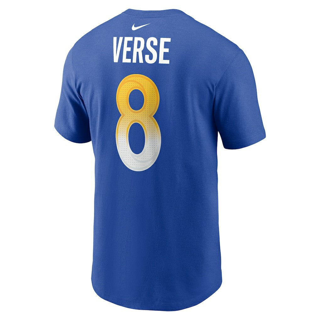 Jared Verse Los Angeles Rams Name & Number T-Shirt - Royal discount