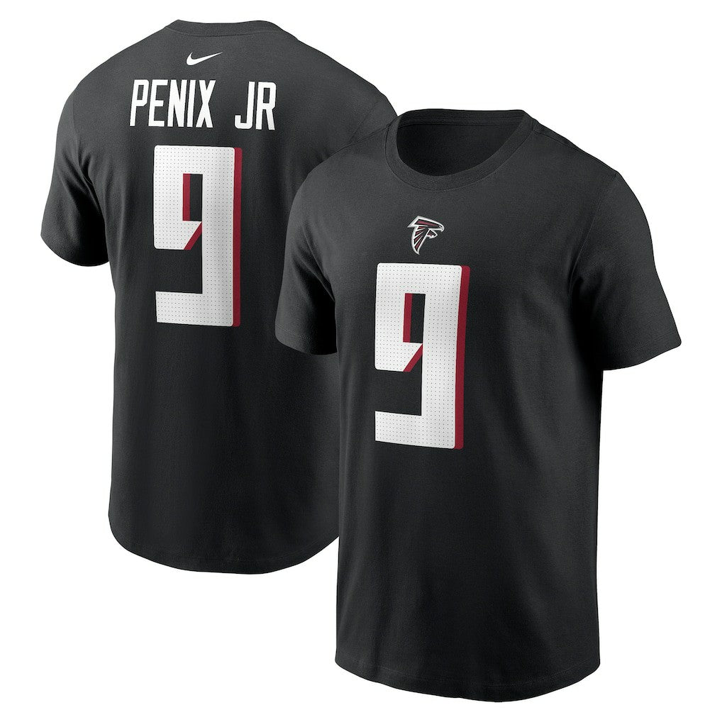 Michael Penix Jr. Atlanta Falcons Name & Number T-Shirt - Black for sale