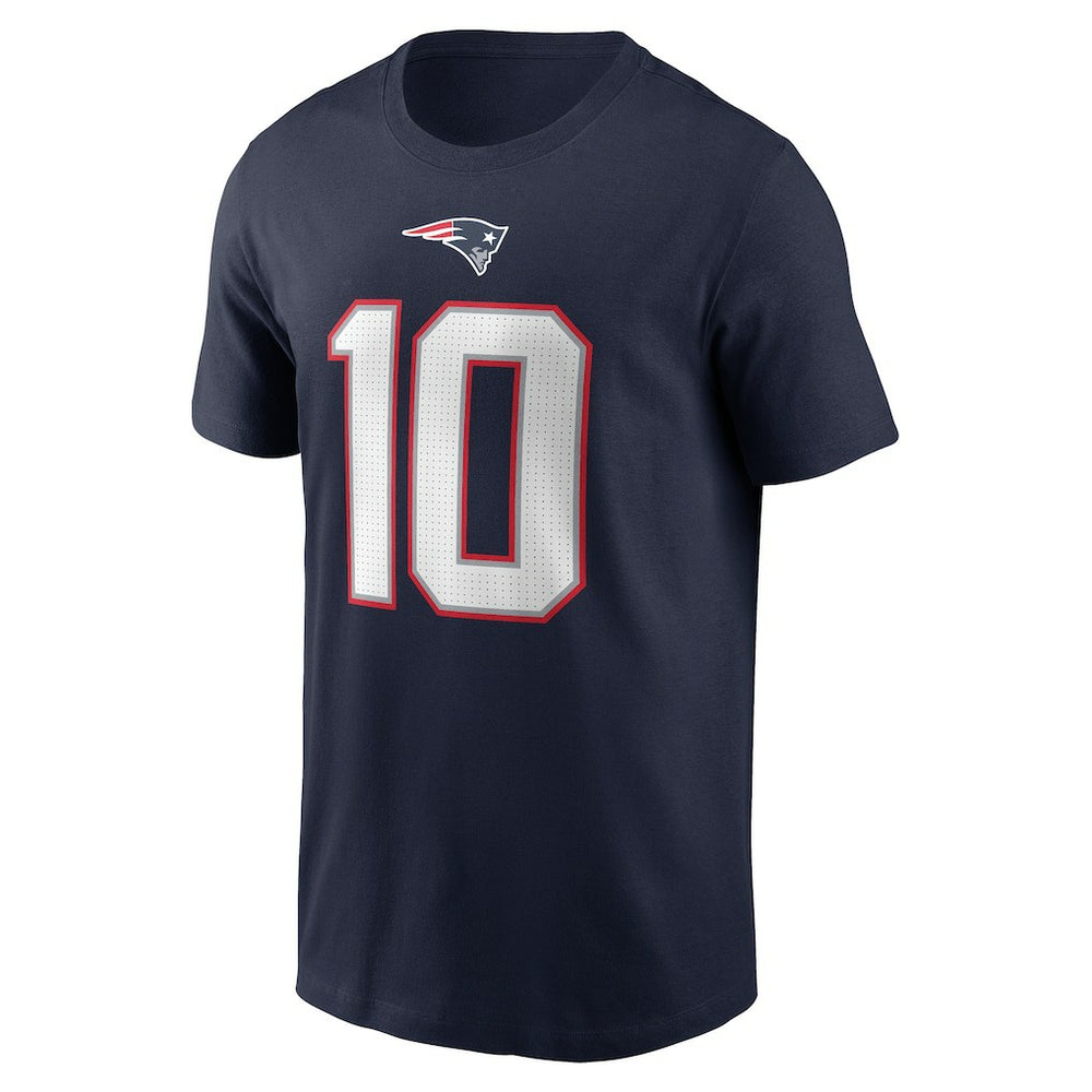 Drake Maye New England Patriots Name & Number T-Shirt - Navy cheap