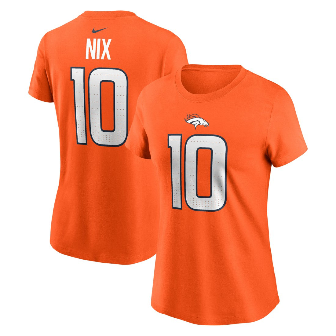 Bo Nix Denver Broncos Women's Name & Number T-Shirt - Orange sale
