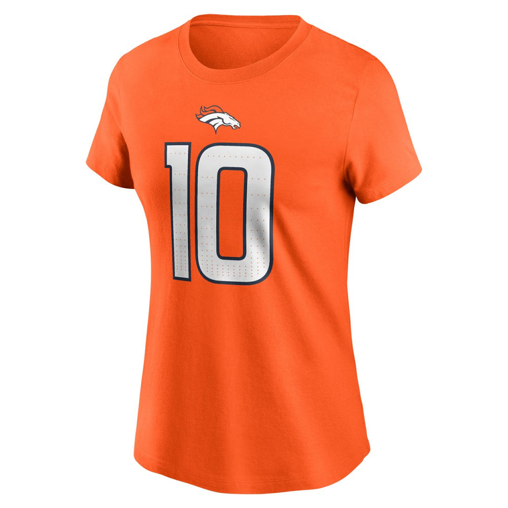 Bo Nix Denver Broncos Women's Name & Number T-Shirt - Orange sale