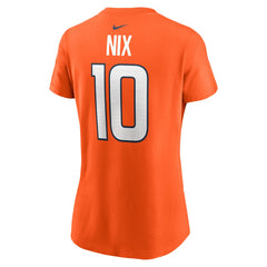 Bo Nix Denver Broncos Women's Name & Number T-Shirt - Orange sale