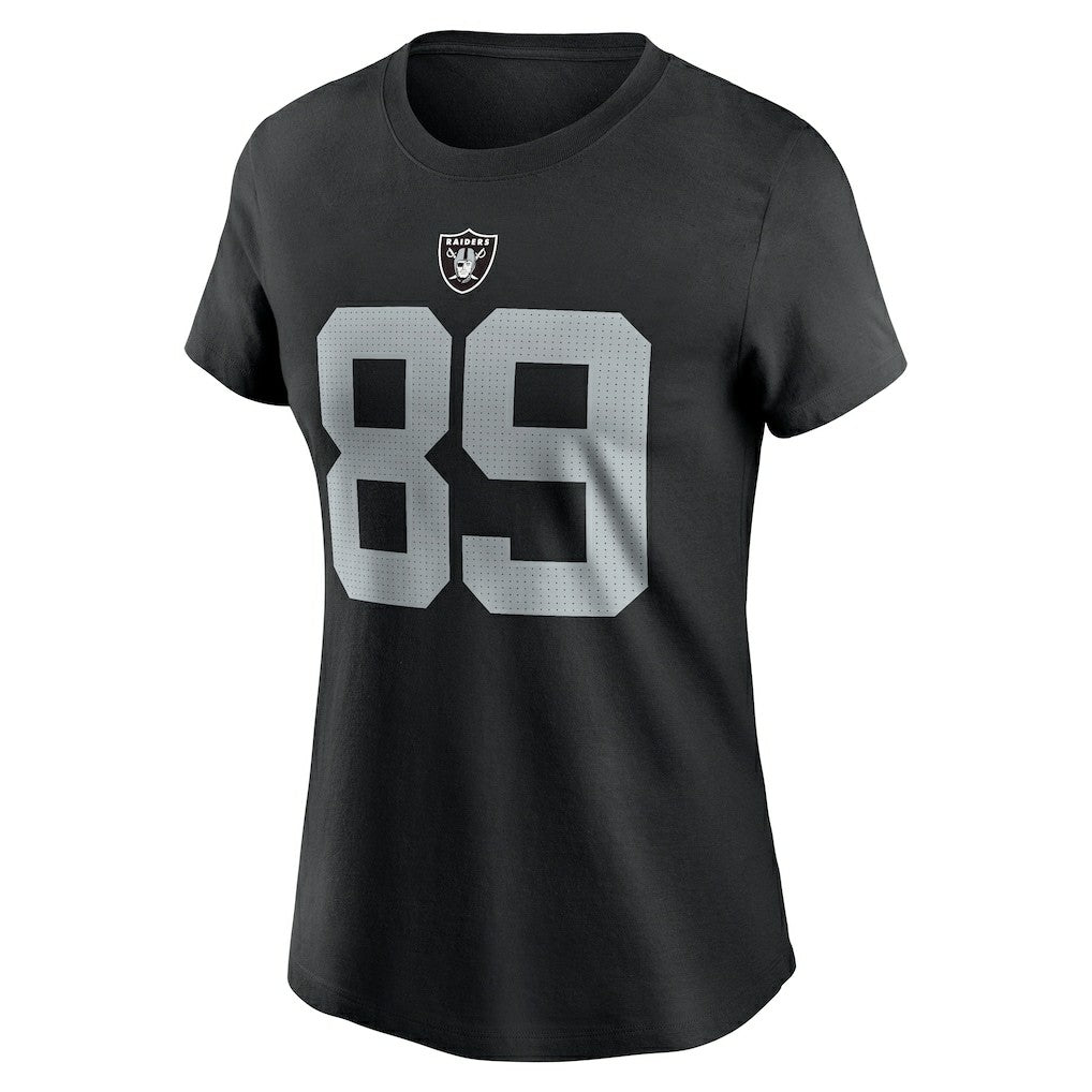 Brock Bowers Las Vegas Raiders Women's Player Name & Number T-Shirt - Black discount