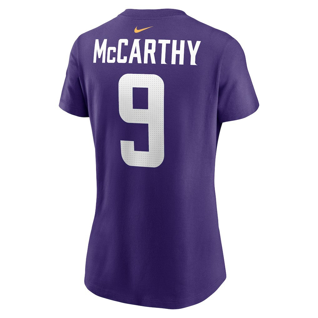 J.J. McCarthy Minnesota Vikings Women's Name & Number T-Shirt - Purple online