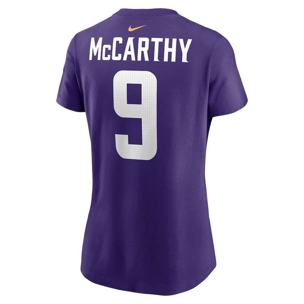J.J. McCarthy Minnesota Vikings Women's Name & Number T-Shirt - Purple online